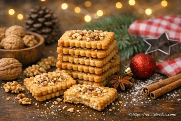 Petits beurres aux noix : recettes de biscuits croquants de Noël
