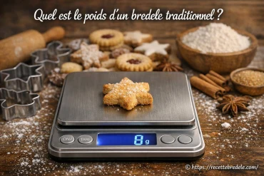 Quel est le poids d'un bredele traditionnel ?