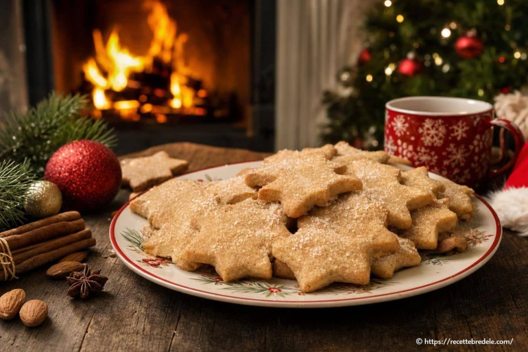Bredele de la Mère Noël : sablés cannelle-amande au coin du feu