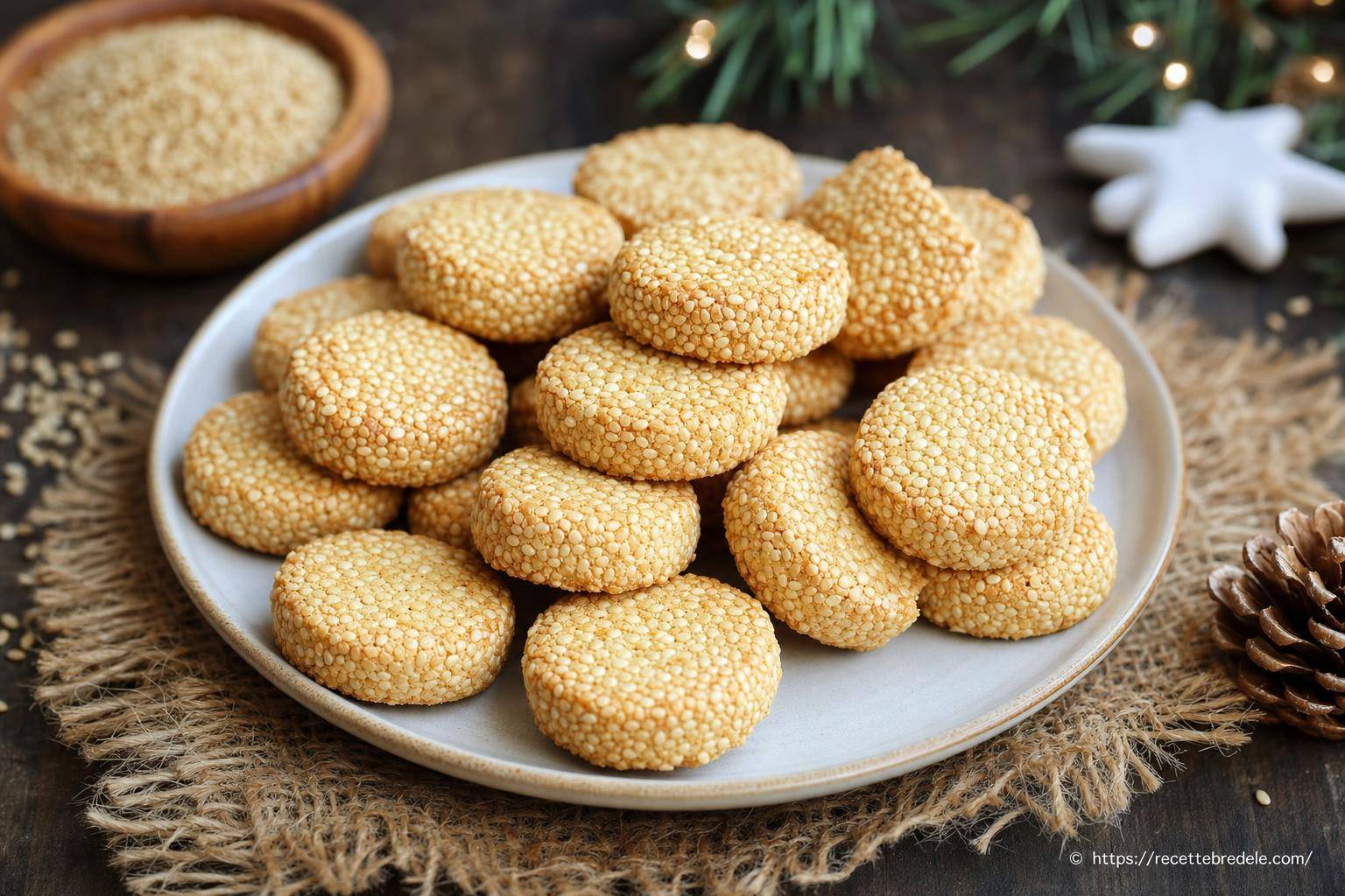 Palets au sésame : recette des bredeles au sésame