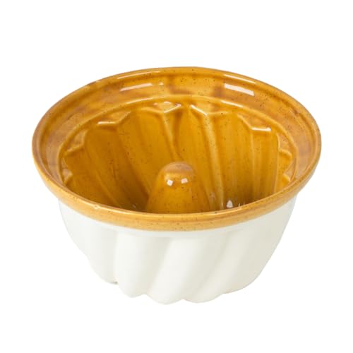 BECK RENE MOULE À KOUGELHOPF 22CM DROIT JAUNE PORCELAINE 452