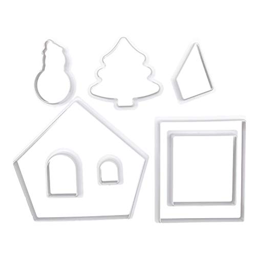 Exquisit Lot de 8 emporte-pièces en plastique pour décoratio