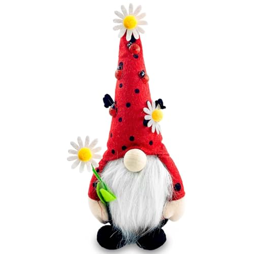 Lutin de printemps,Nain de coccinelle,décoration de coccinel