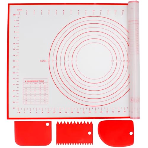 Tapis Silicone Pâtisserie 60x40cm Rouge
