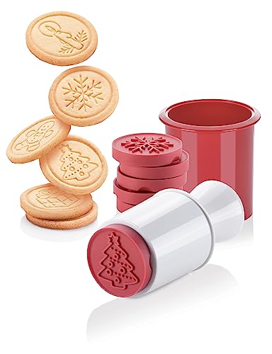 Tampon à biscuits DELÍCIA, 6 motifs de Noël