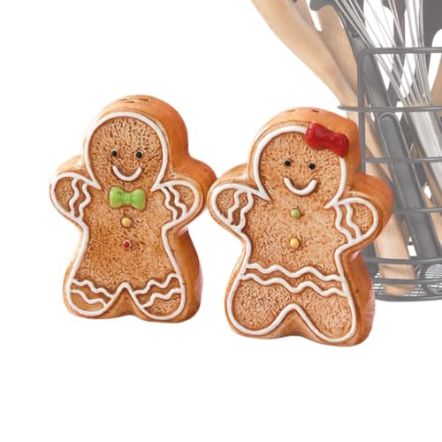 gâteau dÉpices Sel et Poivre Set, 2 Pièces Céramique Noël Se