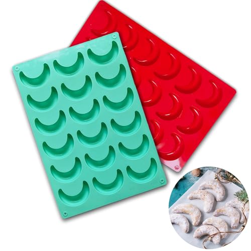 BOOSHMall Moule à Biscuit en Silicone noel, Moule gateau Noe