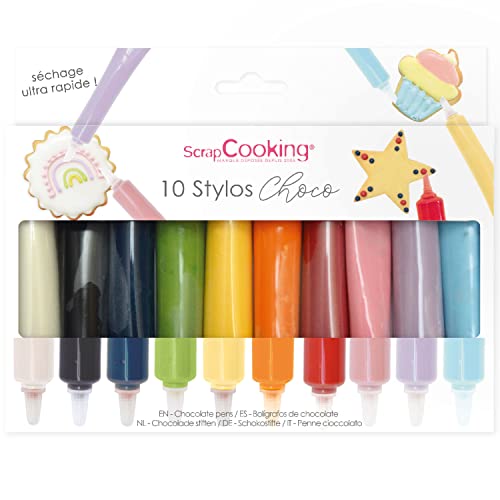 ScrapCooking - Coffret 10 Stylos Choco - Colorants Alimentai