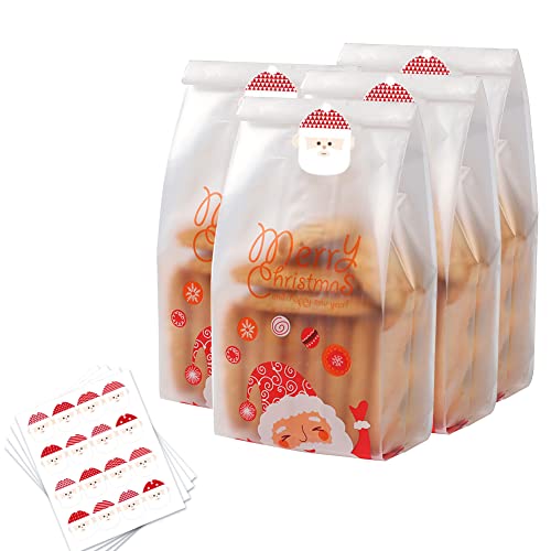 Sac de Biscuits de Noël 50 Pièces - Sacs Translucides avec A