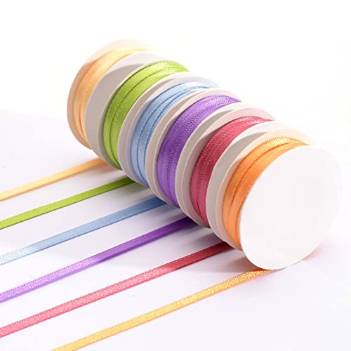 Vaessen Creative Ruban Satin - Printemps - 6 Couleurs - 2 m 