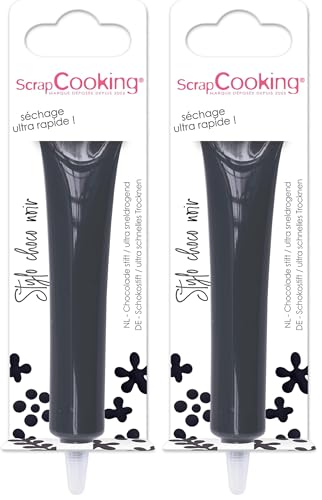 ScrapCooking - Stylo Choco Noir - Crayon Alimentaire Pâtisse