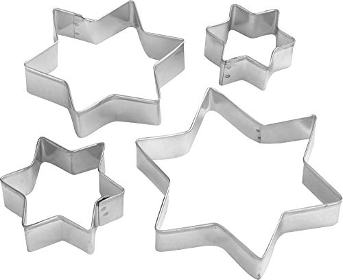 Zenker 43009 Lot de 4 emporte-pièces en acier en forme détoi