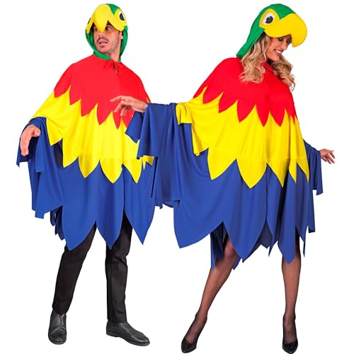 W WIDMANN MILANO Party Fashion - Costume perroquet, poncho a