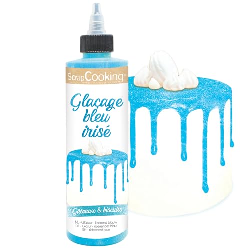 Glaçage Bleu Irisé Prêt à l’Emploi
