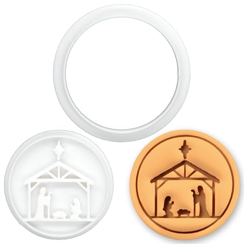 BAKERLOGY Emporte-pièce & Tampon Mini Scène de Nativité - Mo