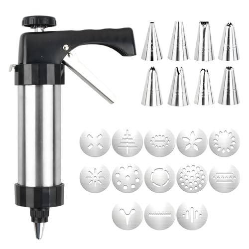 Dokeno Pistolet à Patisserie, Presse Biscuit avec 13 Disques