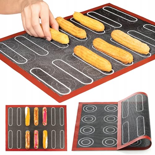 2 Pièces Tapis Macarons Patisserie, Tapis de Cuisson Silicon