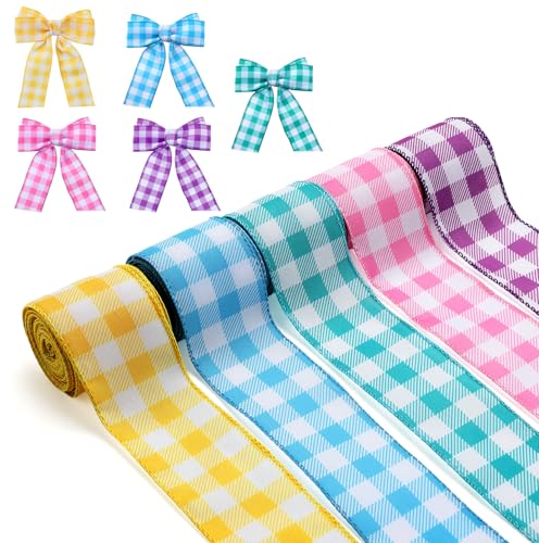 Ruban Paques Ruban Printemps Cadeau pour Emballages Cadeaux