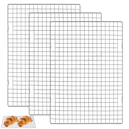 3 Pièces Grille de Refroidissement Patisserie, 40,5 x 25,4 x