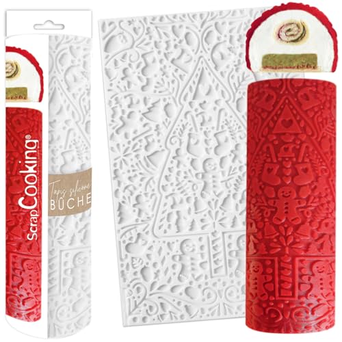 ScrapCooking - Tapis Bûche Silicone « Sweet Xmas » - Moule B