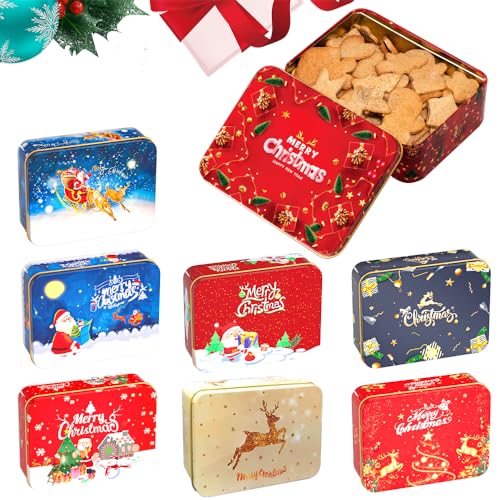 RIRIDAMAI Boîtes à Biscuits de Noël,Boite a Biscuits Metal R