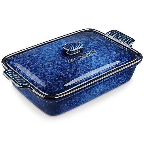 vancasso Plats à Gratin en Grès avec Couvercle - 3550ML - Pl