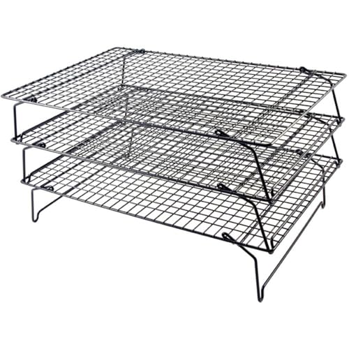 Tala Grille à Gâteau 3 Niveaux 40 x 25 cm, Empilable et Plia
