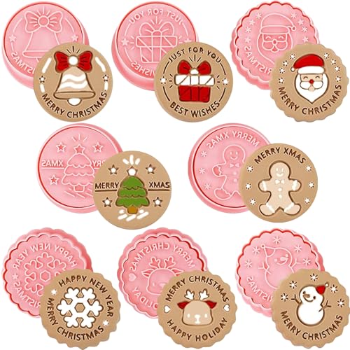 YeahBoom Lot de 8 emporte-pièces de Noël, emporte-pièces de 