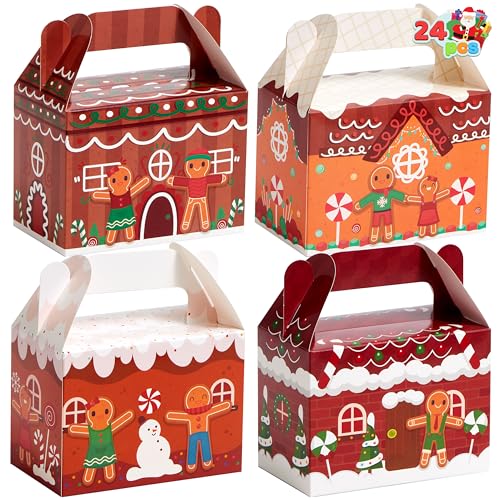 JOYIN 24 PCS Boîtes à Biscuits de Noël, Boîtes à Friandises 