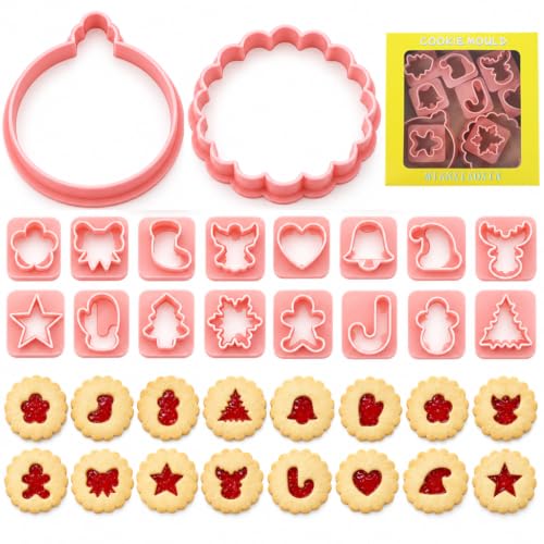 CHIHOLEN Lot de 10 emporte-pièces de Noël en plastique 3D po