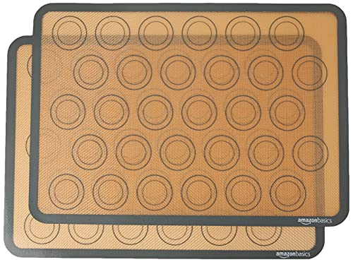 Lot 2 Tapis Silicone Macarons 42x30 cm
