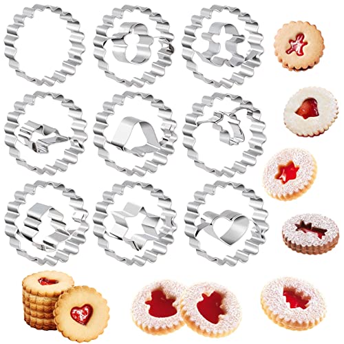 Kiiwah Lot de 9 Emporte-Piece Patisserie Noel, Moule à Biscu