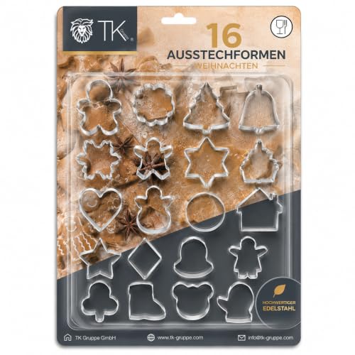 Set de 20 emporte-pièces - Pour la pâtisserie de Noël et de