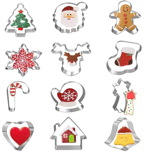 Ensemble Emporte Pièces Noël, 12 pièces emporte piece noel, 