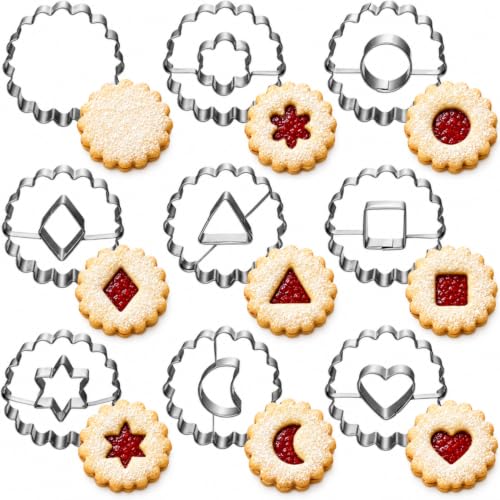 Linzer Emporte-Pièces-9 Piece-Patisserie Découpeur de biscui