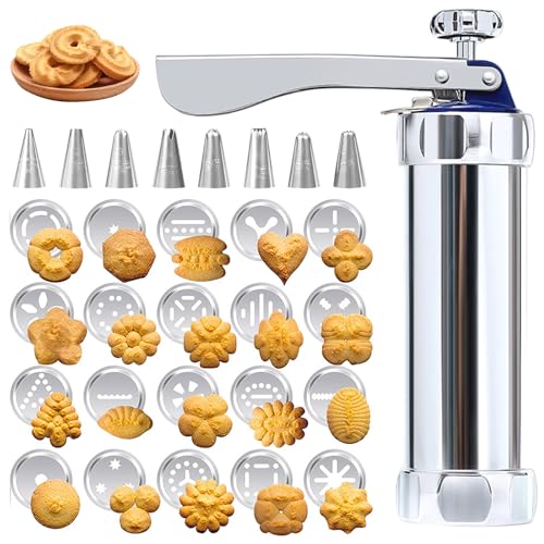 xolear Presse à Biscuits Inox, Appareil a Churros avec 20 Mo