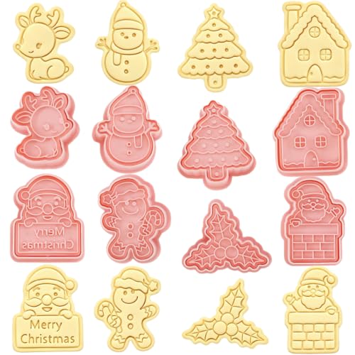 Lot de 8 emporte-pièces de Noël