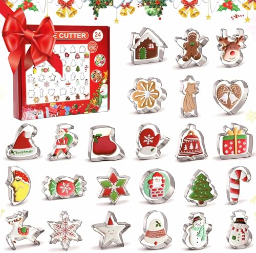 Lot de 24 Emporte Pièces Noël,Emporte Pièces Noel, Emporte P