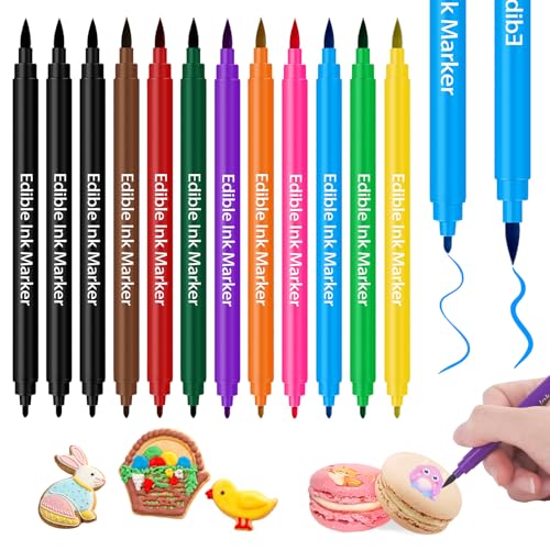 Muyohix 12 Pcs Stylo Colorant Alimentaire, Stylo Marqueurs C