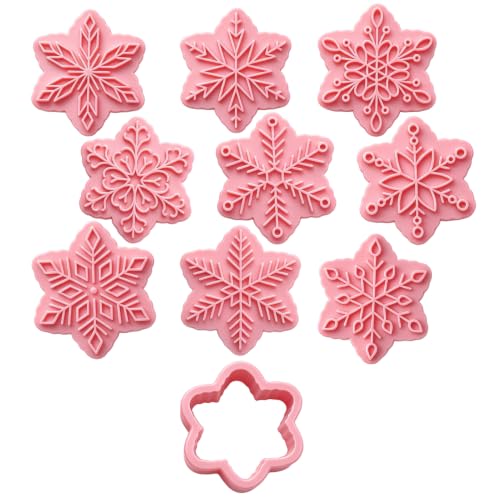 9 Pièces Emporte Pièces Noël Plastique Moule Biscuit Forme p