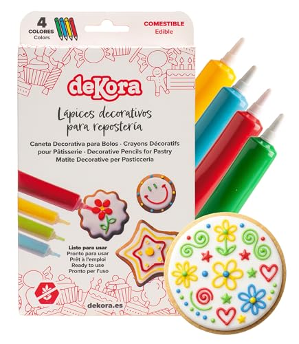 Stylos glaçage comestible 4 couleurs