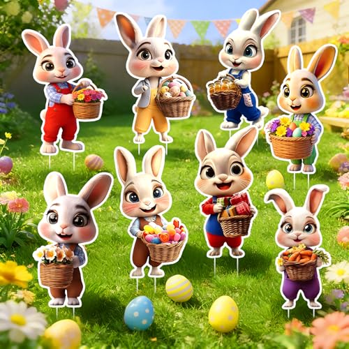 Ronronner 8er Set Décoration Pâques Extérieur - 350mm Lapin 